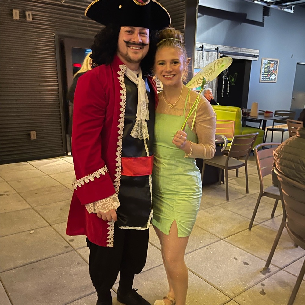 Captain Hook and tinker bell costume